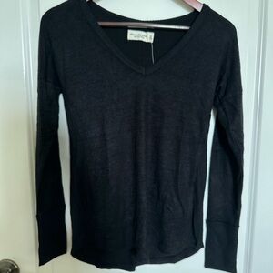 Abercrombie black cozy tunic sweater